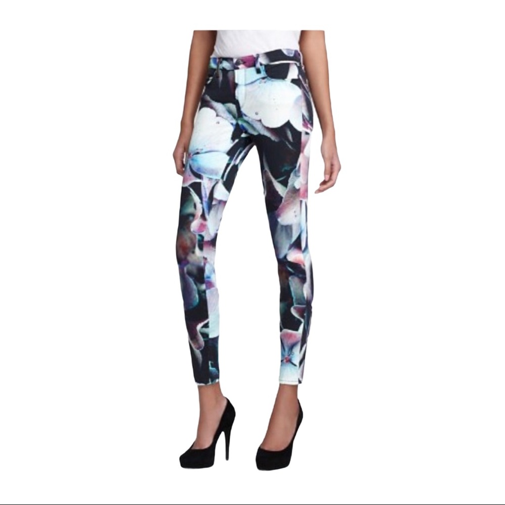 J Brand Women's Super Skinny Hydra Print Size 27